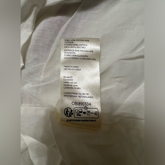 Free People Sweet Escape Midi Boho Peasant Dress in Cream Combo Size XS … - Picture 9 of 10